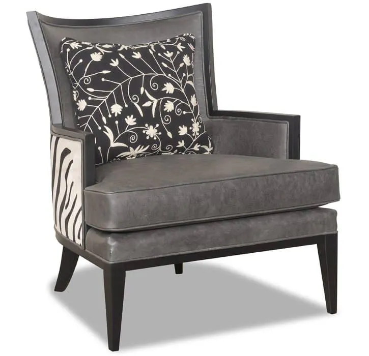 McKinley Leather 525-SLC Garland Chair with Specialty Leather Combination