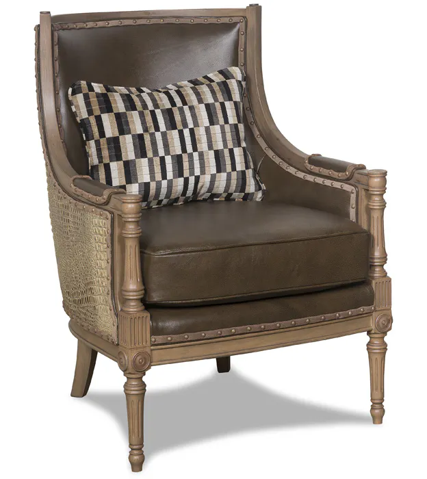 McKinley Leather 527-SLC Audrey Chair with Specialty Leather Combination McKinley Leather 527-SLC Audrey Chair with Specialty Leather Combination