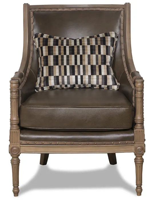 McKinley Leather 527-SLC Audrey Chair with Specialty Leather Combination McKinley Leather 527-SLC Audrey Chair with Specialty Leather Combination
