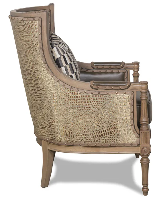 McKinley Leather 527-SLC Audrey Chair with Specialty Leather Combination McKinley Leather 527-SLC Audrey Chair with Specialty Leather Combination