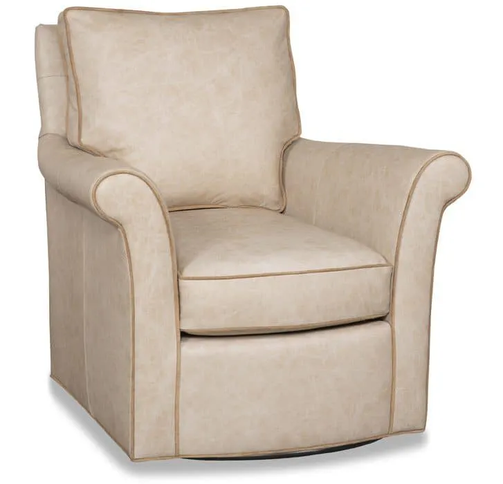 McKinley Leather 82611-S  Fleming Swivel Chair