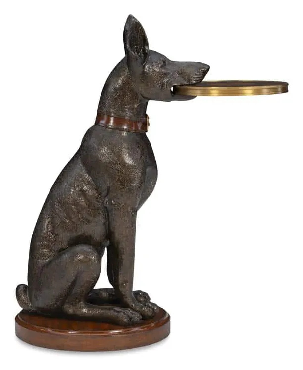 Maitland-Smith 8517-30 Doberman Accent Table Maitland-Smith 8517-30 Doberman Accent Table