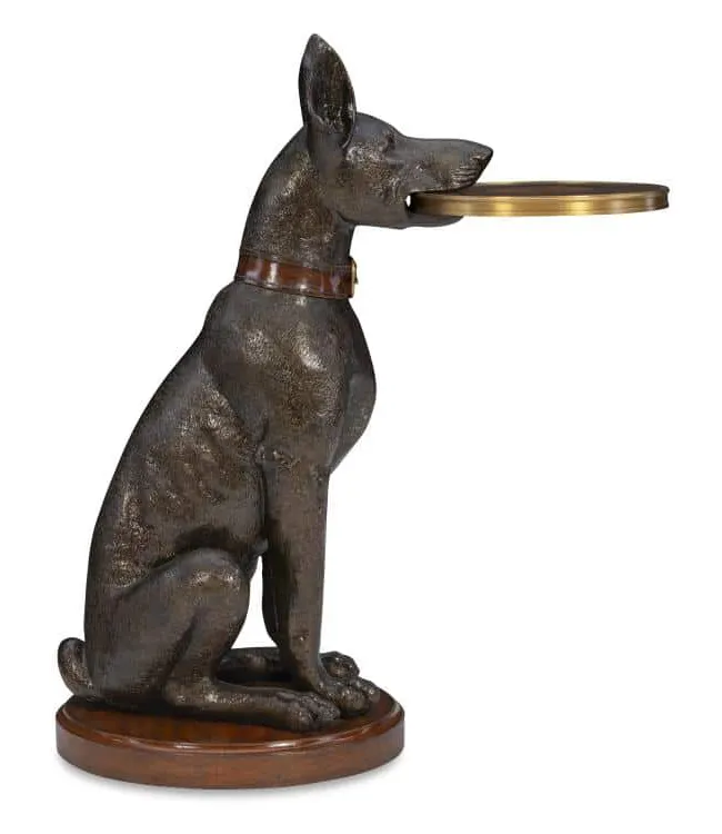 Maitland-Smith 8517-30 Doberman Accent Table Maitland-Smith 8517-30 Doberman Accent Table