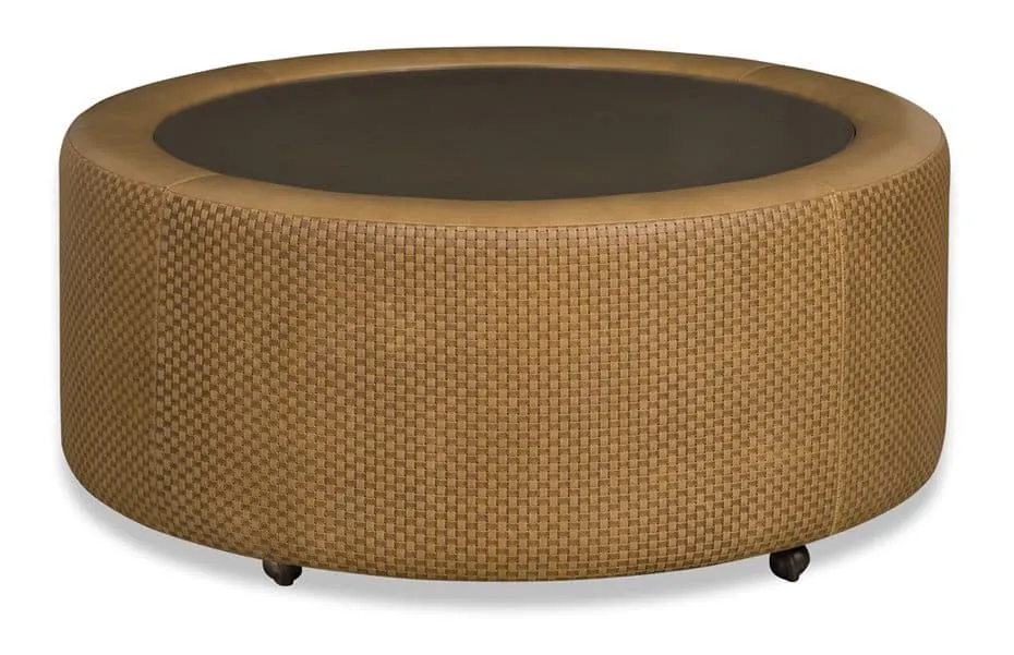McKinley Leather 8533-G Lower Keys Cocktail Ottoman