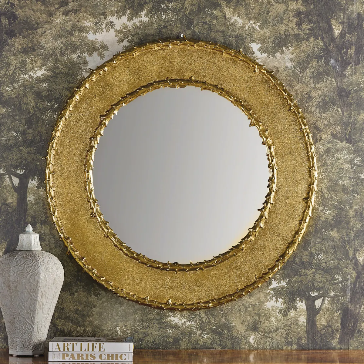 Modern History MH1244F01 Trifari Round Mirror Modern History MH1244F01 Trifari Round Mirror