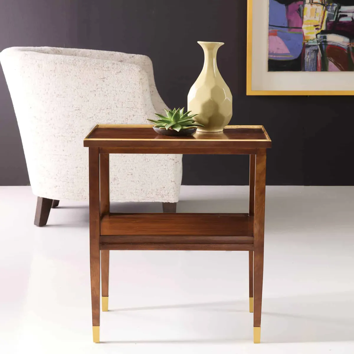 Modern History MH1266F01 Spencer Chairside Table Modern History MH1266F01 Spencer Chairside Table