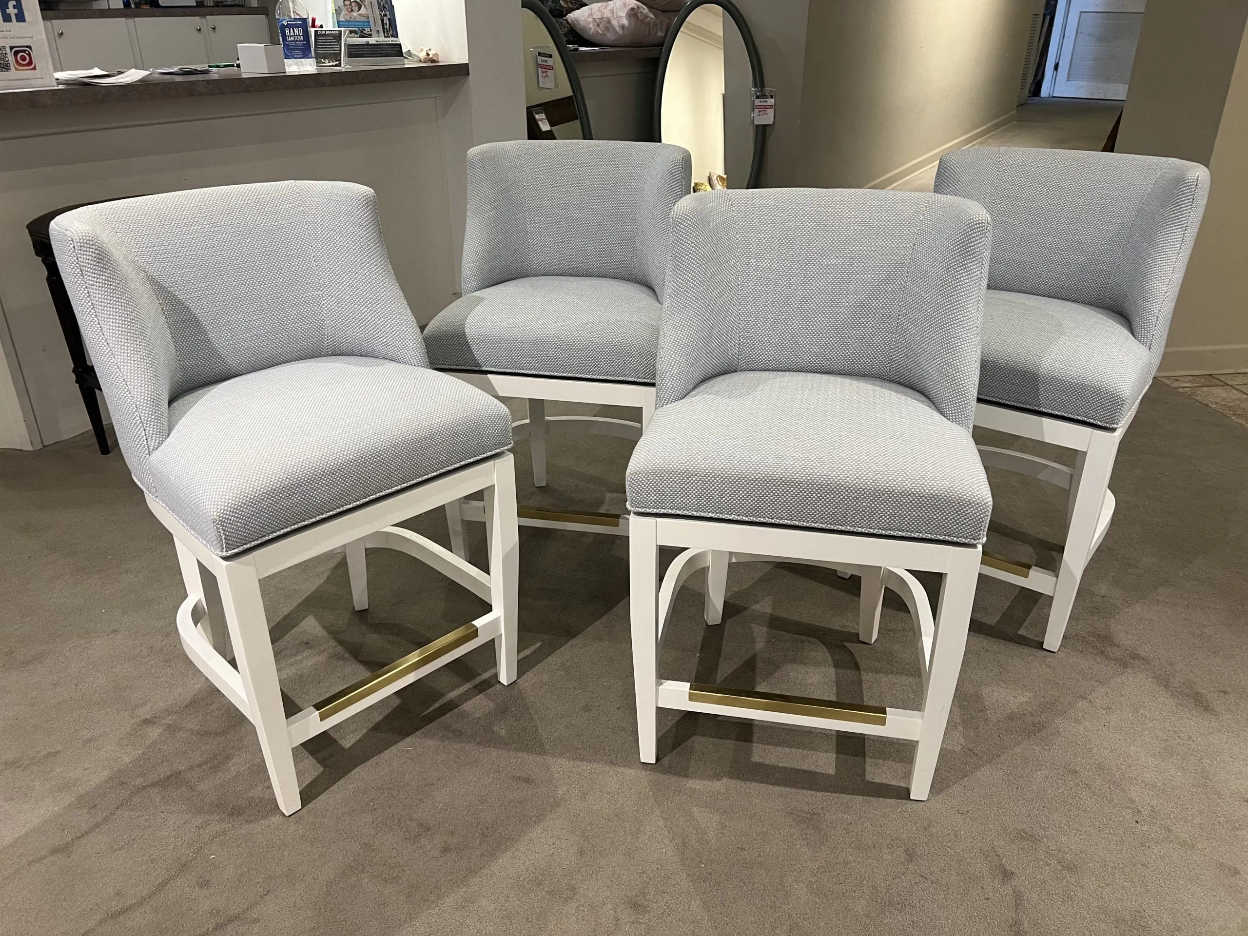 Jessica Charles 7126MS/10861-10864 Samuel Memory Swivel Counter Stool