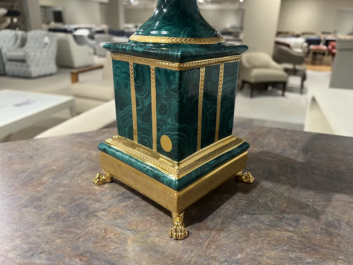 Maitland-Smith 8374-21/30 Malachite Centerpiece Dish Maitland-Smith 8374-21/30 Malachite Centerpiece Dish