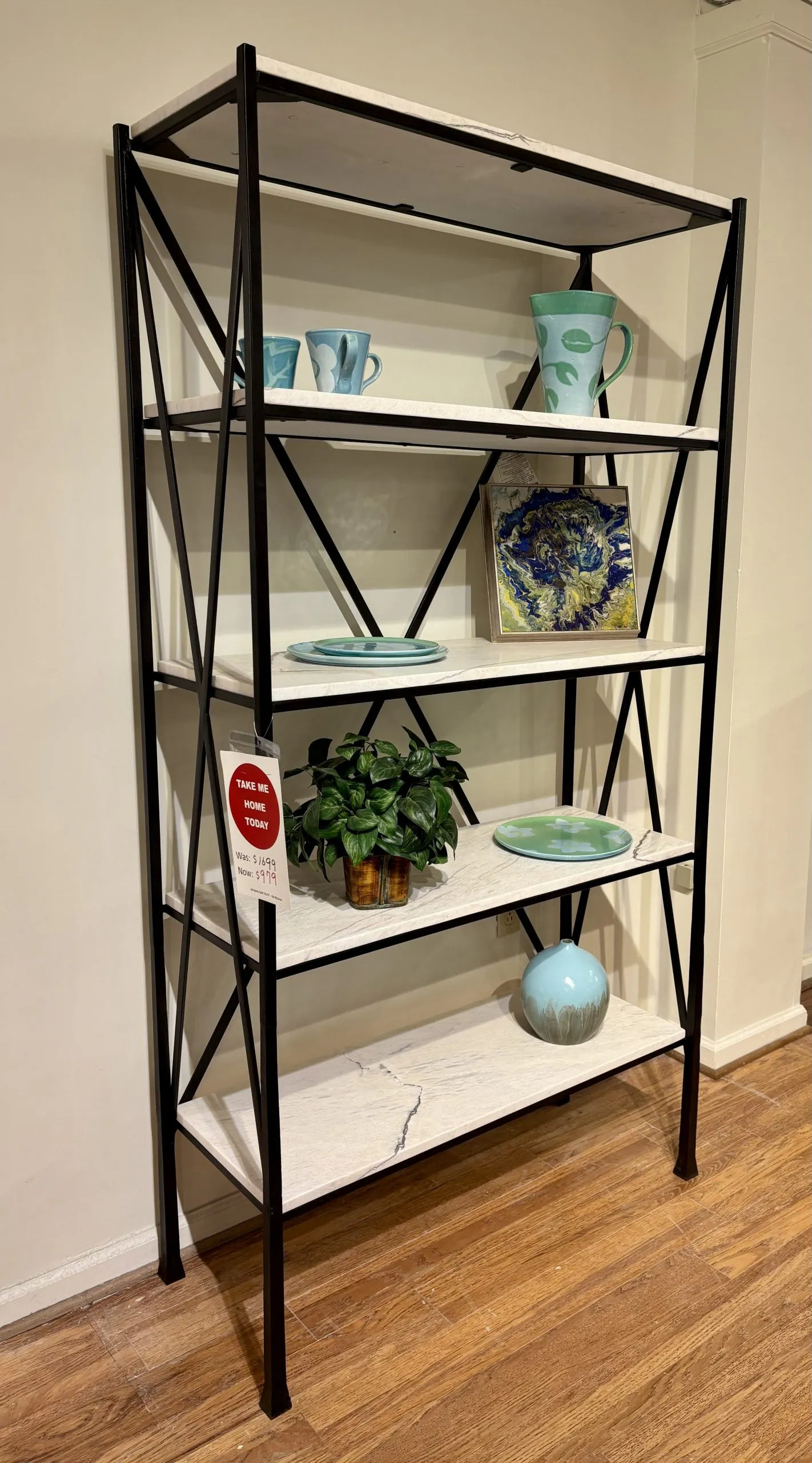 Bassett Furniture 6M35-0682 Whitestone Etagere