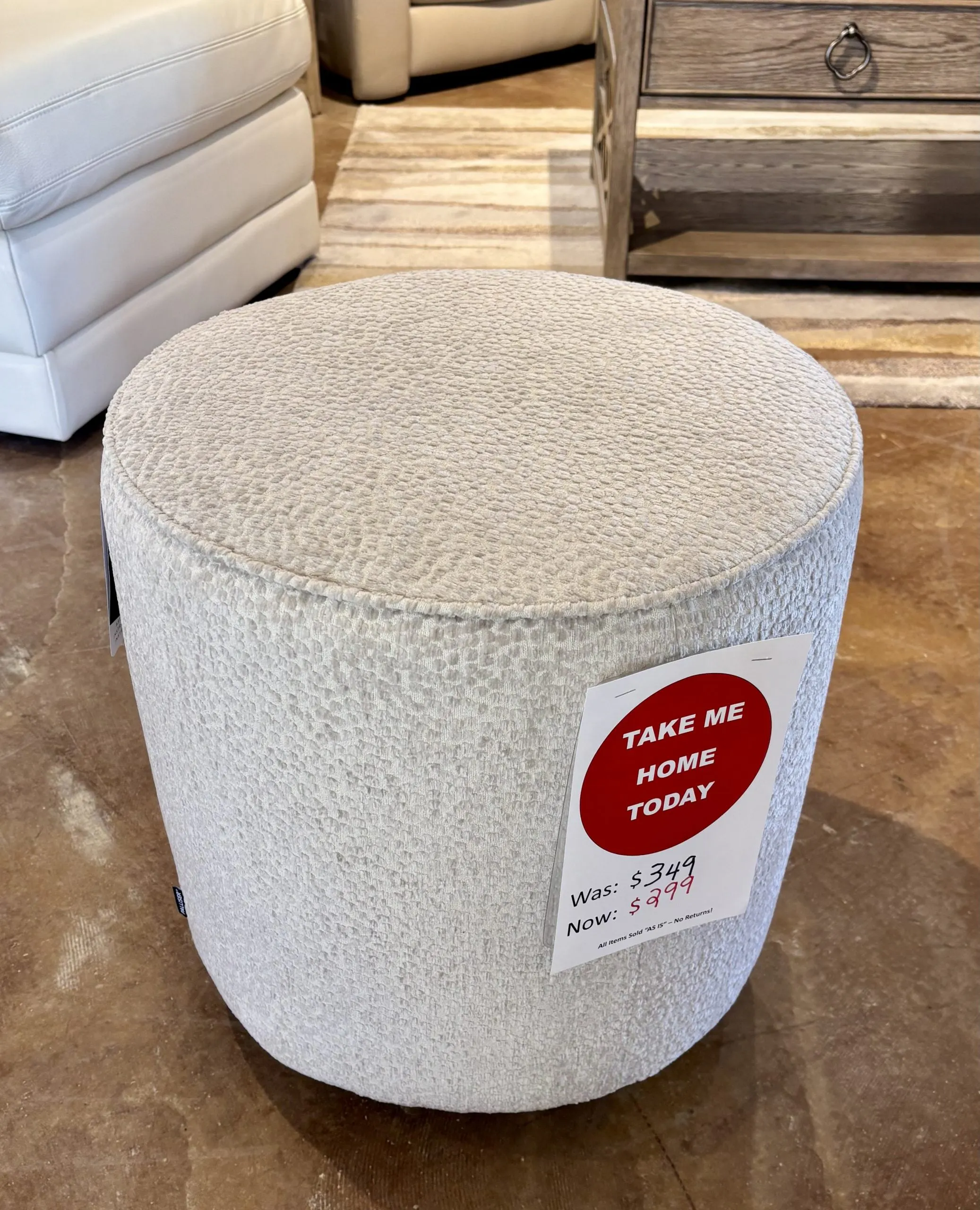 Palliser 77004-J4 Mingle Ottoman in Salmon Finish