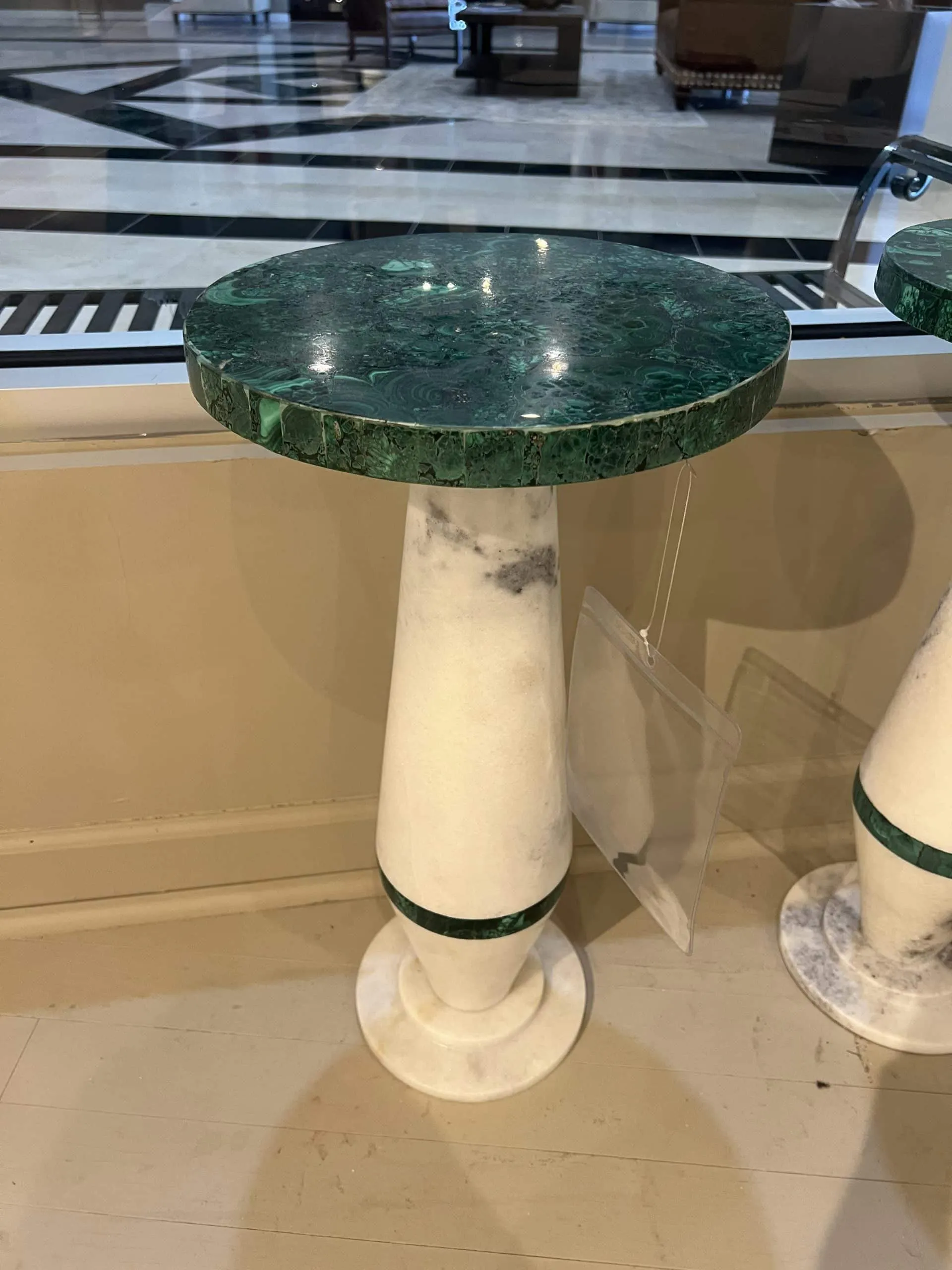 Maitland-Smith 8379-30M/70 Malachite Martini Table