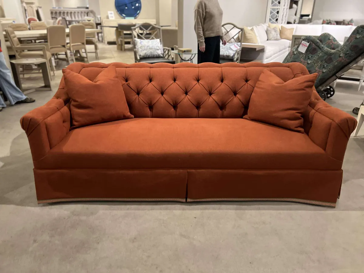 Highland House 2103-82/260 Elizabeth Tufted Skirted Sofa Highland House 2103-82/260 Elizabeth Tufted Skirted Sofa