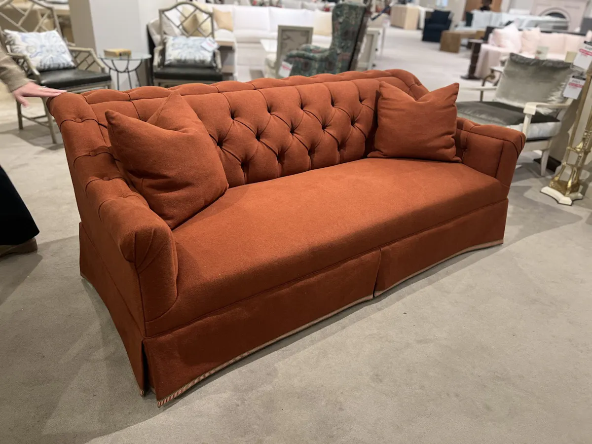 Highland House 2103-82/260 Elizabeth Tufted Skirted Sofa Highland House 2103-82/260 Elizabeth Tufted Skirted Sofa