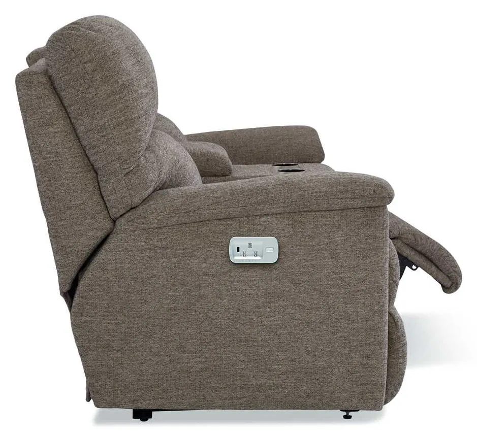 La-Z-Boy X49727 Brooks Power Reclining Loveseat w/ Console Headrest & Lumbar La-Z-Boy X49727 Brooks Power Reclining Loveseat w/ Console Headrest & Lumbar
