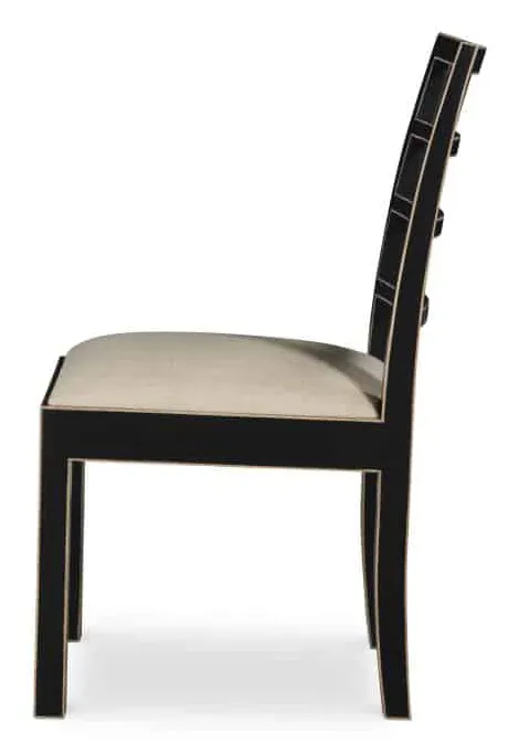 Century Furniture AE-CCU-3164S-F1 Dara Side Chair Black & Gold Century Furniture AE-CCU-3164S-F1 Dara Side Chair Black & Gold