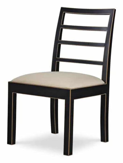 Century Furniture AE-CCU-3164S-F1 Dara Side Chair Black & Gold Century Furniture AE-CCU-3164S-F1 Dara Side Chair Black & Gold