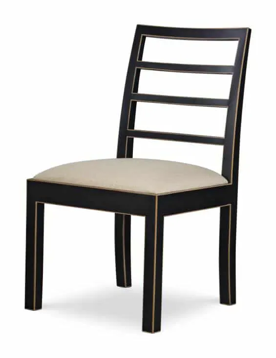 Century Furniture AE-CCU-3164S-F1 Dara Side Chair Black & Gold Century Furniture AE-CCU-3164S-F1 Dara Side Chair Black & Gold