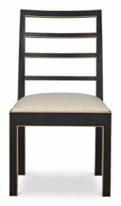 Century Furniture AE-CCU-3164S-F1 Dara Side Chair Black & Gold Century Furniture AE-CCU-3164S-F1 Dara Side Chair Black & Gold