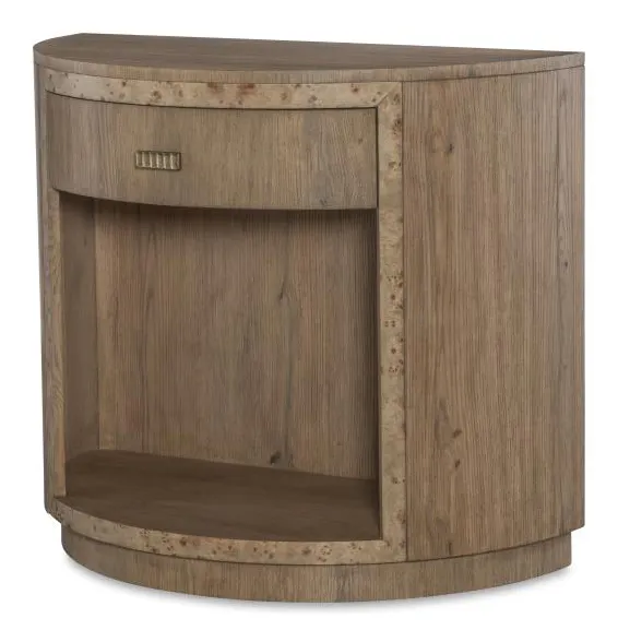 Century Furniture CBA-221-V1 Monterey Demilune Nightstand Hawthorne Light Century Furniture CBA-221-V1 Monterey Demilune Nightstand Hawthorne Light