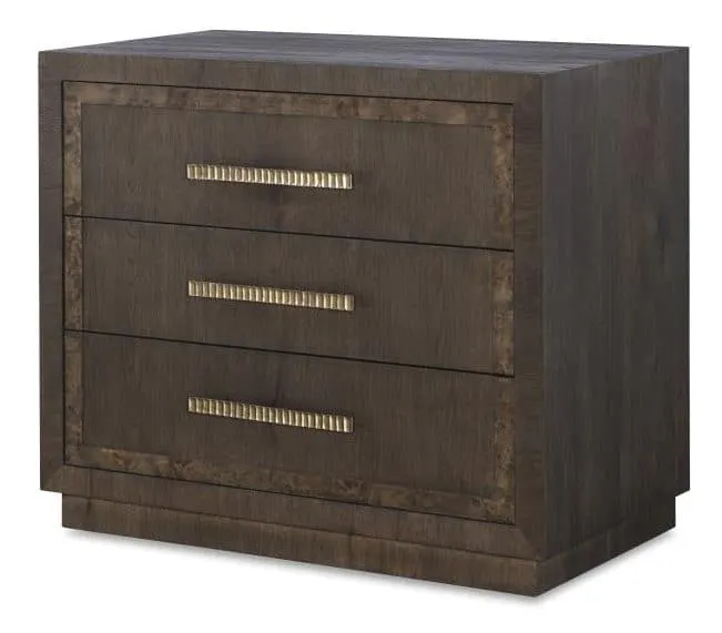 Century Furniture CBA-223-V2 Monterey Three Drawer Nightstand Hawthorne Dark