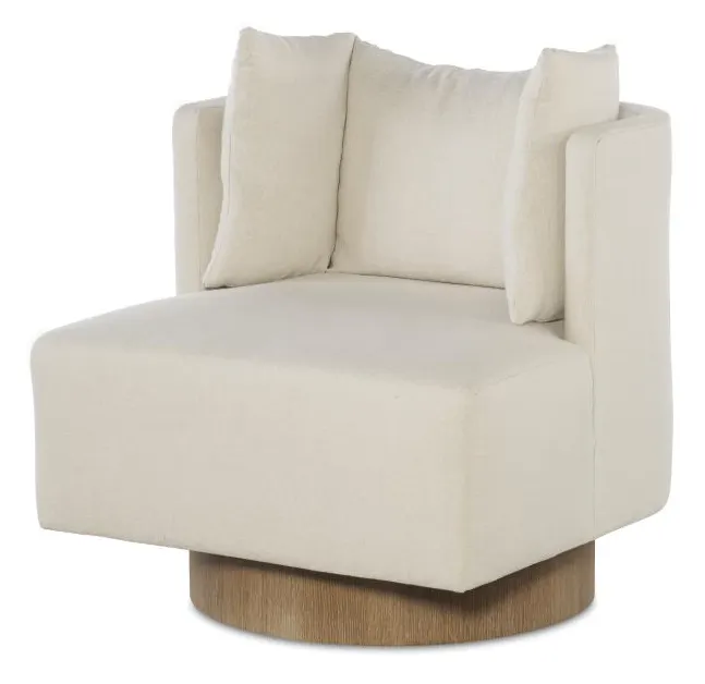 Century Furniture CC9-3186-8 Riposo Swivel Chair Oak Base Century Furniture CC9-3186-8 Riposo Swivel Chair Oak Base