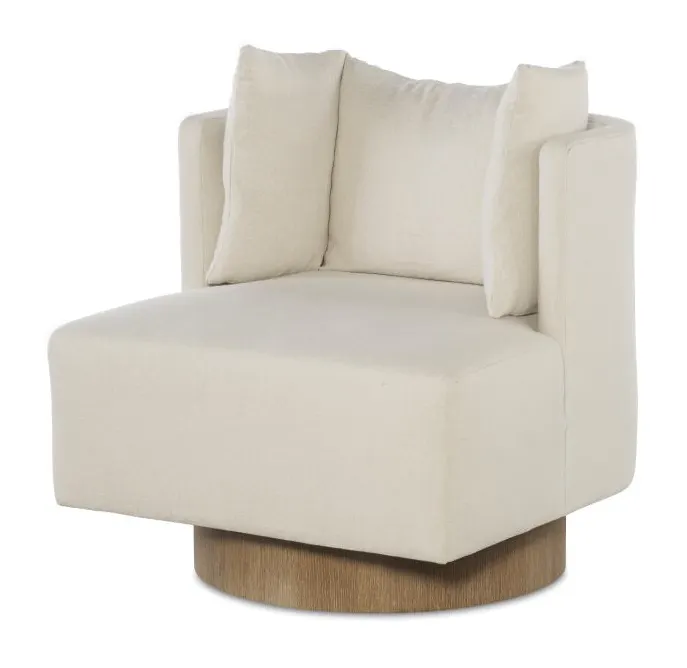 Century Furniture CC9-3186-8 Riposo Swivel Chair Oak Base Century Furniture CC9-3186-8 Riposo Swivel Chair Oak Base
