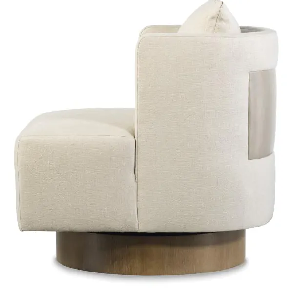 Century Furniture CC9-3214-8 Riposo Swivel Chair Single Back Oak Base Century Furniture CC9-3214-8 Riposo Swivel Chair Single Back Oak Base