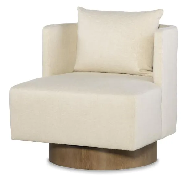 Century Furniture CC9-3214-8 Riposo Swivel Chair Single Back Oak Base Century Furniture CC9-3214-8 Riposo Swivel Chair Single Back Oak Base