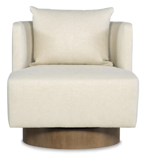 Century Furniture CC9-3214-8 Riposo Swivel Chair Single Back Oak Base Century Furniture CC9-3214-8 Riposo Swivel Chair Single Back Oak Base
