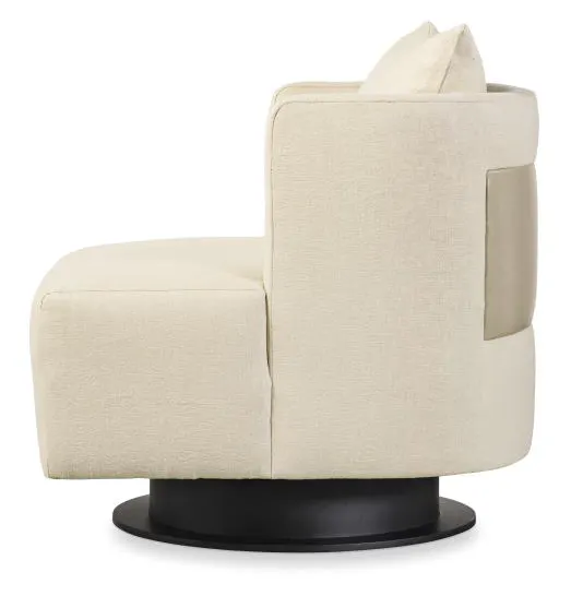 Century Furniture CCU-3214-8-F1 Riposo Swivel Chair Single Back Metal Base Century Furniture CCU-3214-8-F1 Riposo Swivel Chair Single Back Metal Base