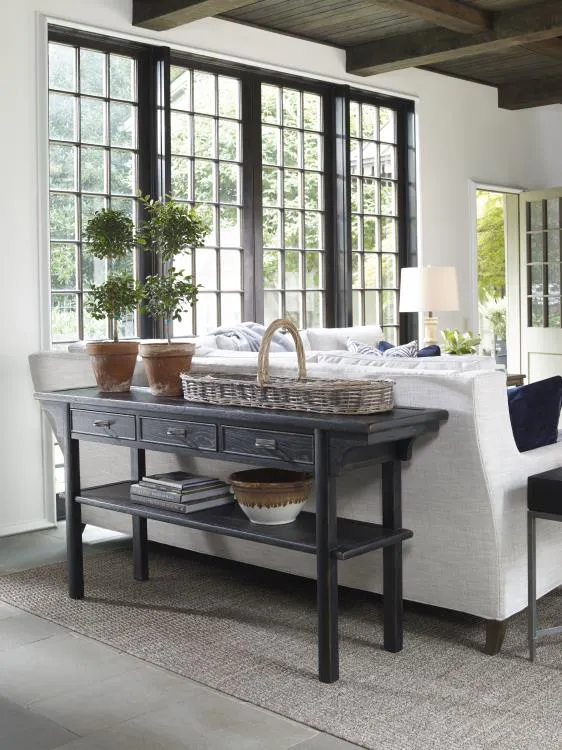 Century Furniture B2B-725 Tyson Console Black Rustic Century Furniture B2B-725 Tyson Console Black Rustic
