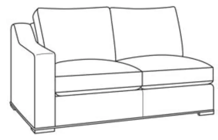 Century Furniture D13U-5201-62-F1 Armanti Outdoor LAF Love Seat