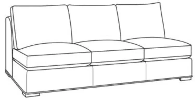 Century Furniture D13U-5201-92-F1 Armanti Outdoor Armless Sofa Century Furniture D13U-5201-92-F1 Armanti Outdoor Armless Sofa