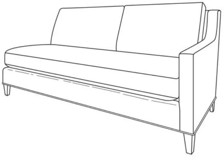Century Furniture ES9-1339-72 Savannah RAF Love Seat Century Furniture ES9-1339-72 Savannah RAF Love Seat