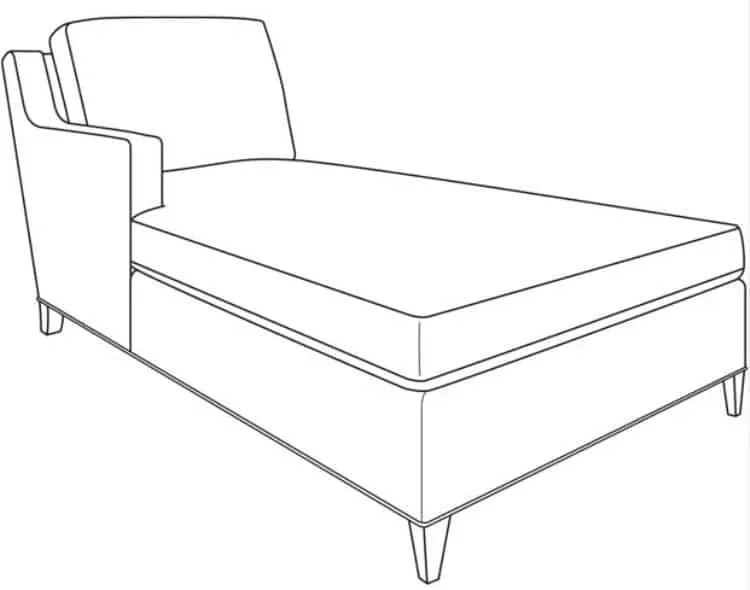 Century Furniture ES9-1339-81 Savannah LAF Chaise Century Furniture ES9-1339-81 Savannah LAF Chaise