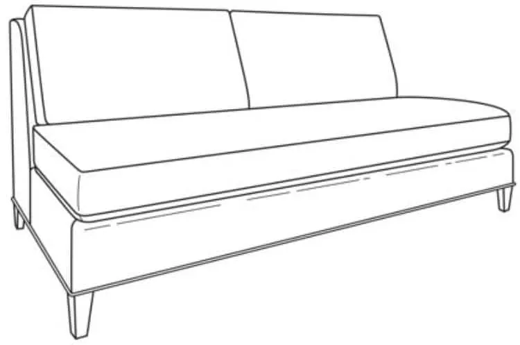 Century Furniture ES9-1339-82 Savannah Armless Love Seat Century Furniture ES9-1339-82 Savannah Armless Love Seat