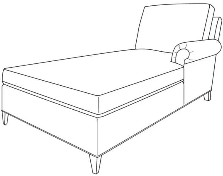 Century Furniture ES9-1341-91 Hartford RAF Chaise Century Furniture ES9-1341-91 Hartford RAF Chaise