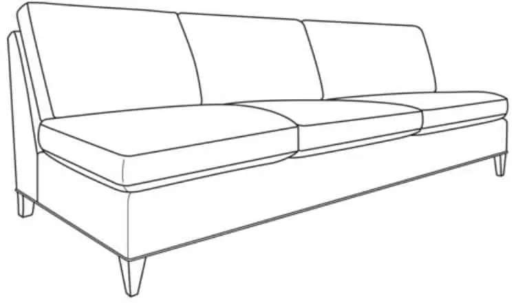 Century Furniture ES9-1341-92 Hartford Armless Sofa Century Furniture ES9-1341-92 Hartford Armless Sofa