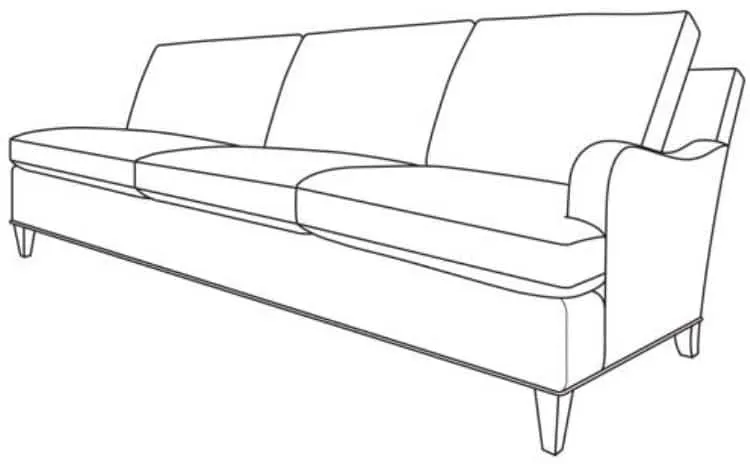 Century Furniture ES9-1342-52 Logan RAF Sofa Century Furniture ES9-1342-52 Logan RAF Sofa