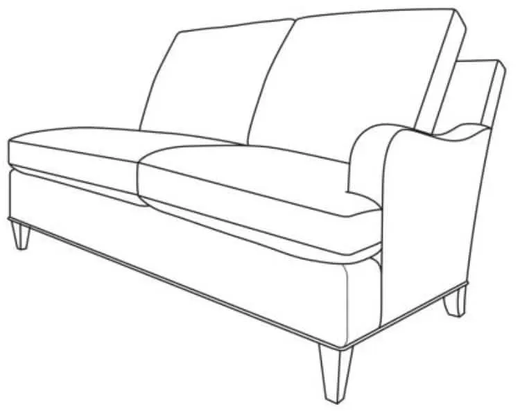 Century Furniture ES9-1342-72 Logan RAF Love Seat Century Furniture ES9-1342-72 Logan RAF Love Seat
