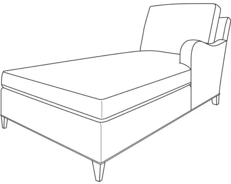Century Furniture ES9-1342-91 Logan RAF Chaise Century Furniture ES9-1342-91 Logan RAF Chaise