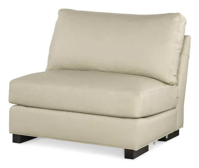 Century Furniture LR-7600-11X Leatherstone Armless Chair N Half Century Furniture LR-7600-11X Leatherstone Armless Chair N Half
