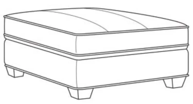 Century Furniture LR-7600-20 Leatherstone Bumper Ottoman