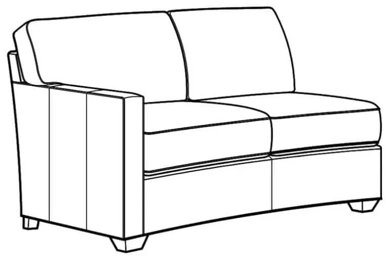 Century Furniture LR-7600-62CRV Leatherstone Configurable LAF Curved Love Seat Century Furniture LR-7600-62CRV Leatherstone Configurable LAF Curved Love Seat