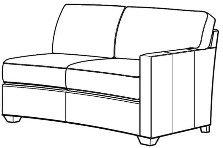 Century Furniture LR-7600-72CRV Leatherstone Configurable RAF Curved Love Seat Century Furniture LR-7600-72CRV Leatherstone Configurable RAF Curved Love Seat