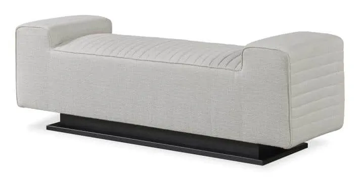 Century Furniture LTU-1081-17-F1 Tatami Quilted Bench Metal Base Century Furniture LTU-1081-17-F1 Tatami Quilted Bench Metal Base