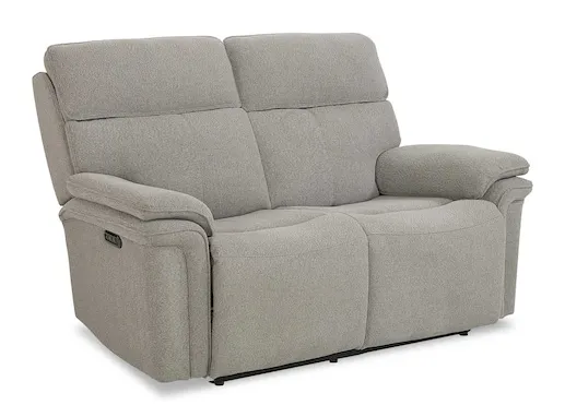 Bassett Club Level 3534-P42F Andre Power Reclining Loveseat with Center Console Bassett Club Level 3534-P42F Andre Power Reclining Loveseat with Center Console