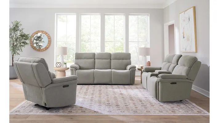 Bassett Club Level 3534-P62F Andre Power Reclining Sofa Bassett Club Level 3534-P62F Andre Power Reclining Sofa