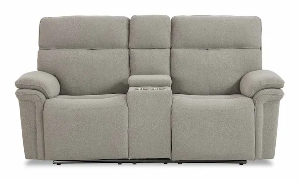 Bassett Club Level 3534-PC42F Andre Power Reclining Loveseat with Center Console Bassett Club Level 3534-PC42F Andre Power Reclining Loveseat with Center Console
