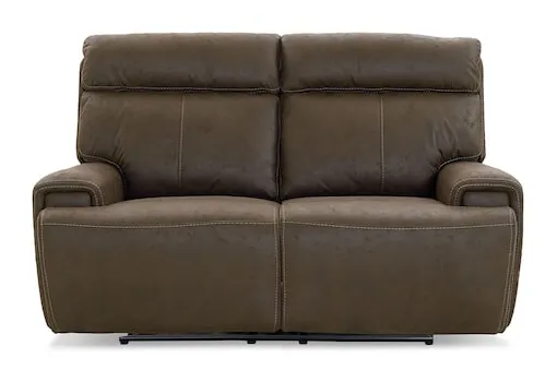 Bassett Club Level 3535-P42J Nathan Power Reclining Loveseat - Nathan Java Bassett Club Level 3535-P42J Nathan Power Reclining Loveseat - Nathan Java